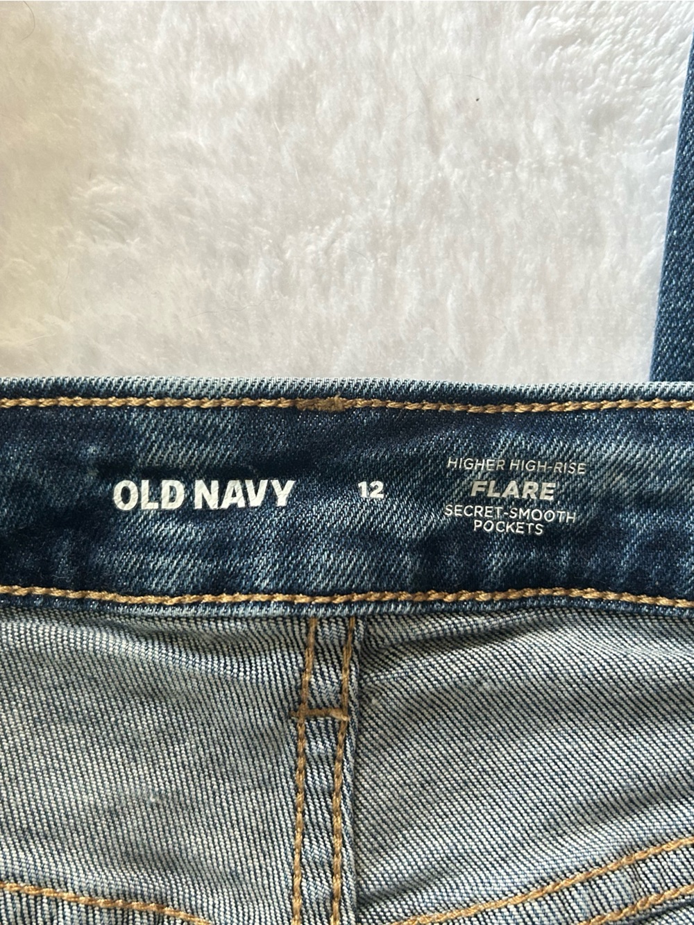 Old Navy Dark Blue Flare Jeans - Picture 3 of 4